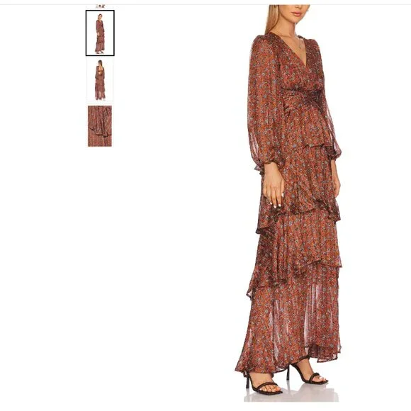 chinese dress ladies Floral Tiered Maxi by ASTR the Label at Amazon Women's Clothing store main image 0
